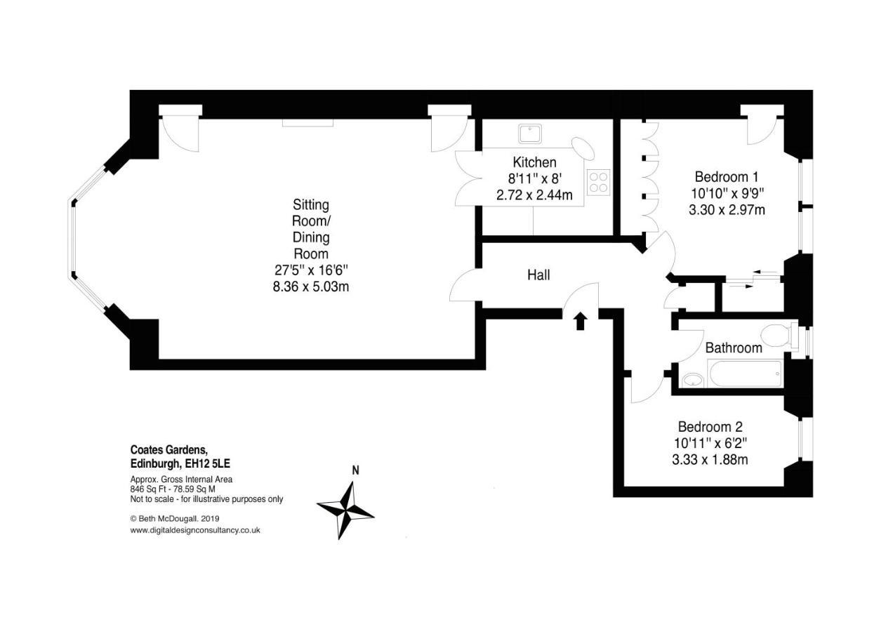 The Coates Gardens Residence เอดินบะระ ภายนอก รูปภาพ